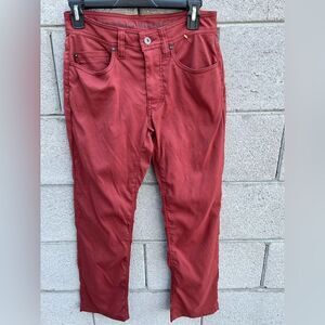 Prana Pants Womens size 28x32 brick red